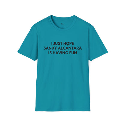Sandy Alcántara Having Fun Unisex T-shirt