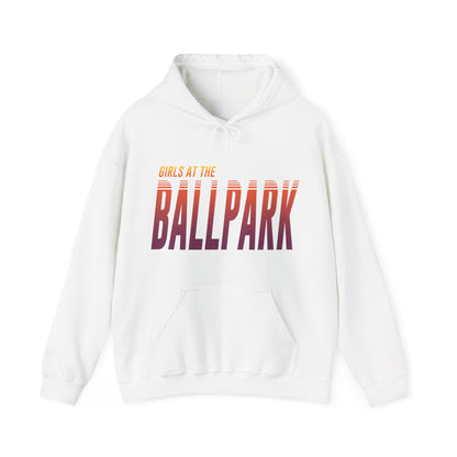 Girls at the Ballpark Retrowave Hoodie - AZ Sunset