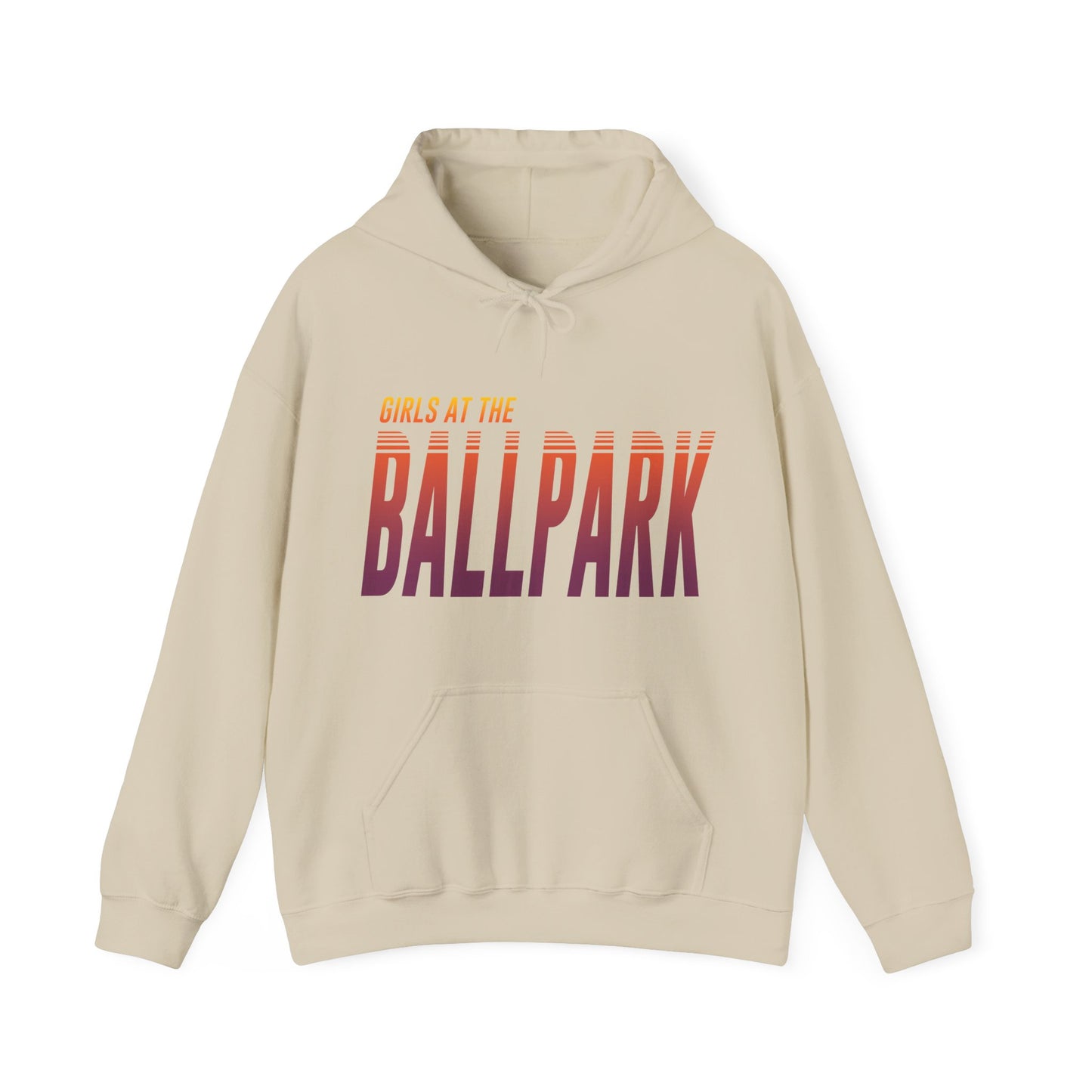 Girls at the Ballpark Retrowave Hoodie - AZ Sunset