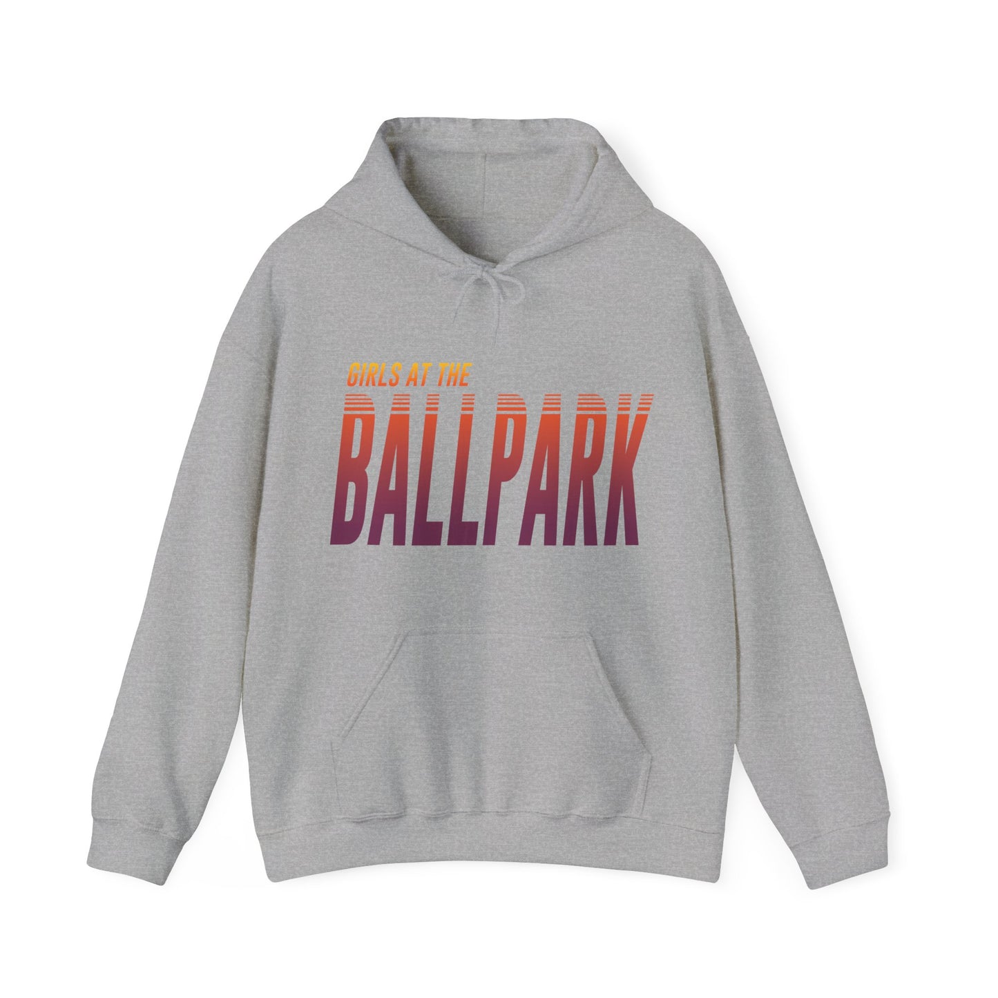 Girls at the Ballpark Retrowave Hoodie - AZ Sunset