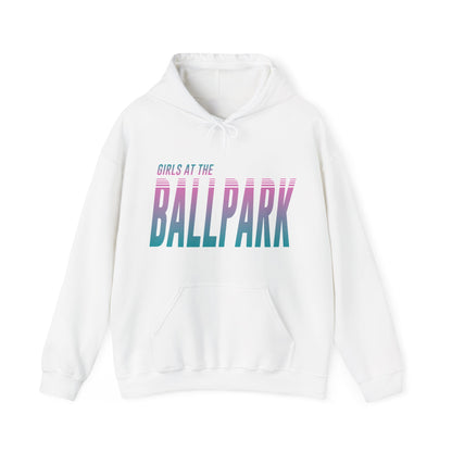 Girls at the Ballpark Retrowave Hoodie - Dusky Pastels