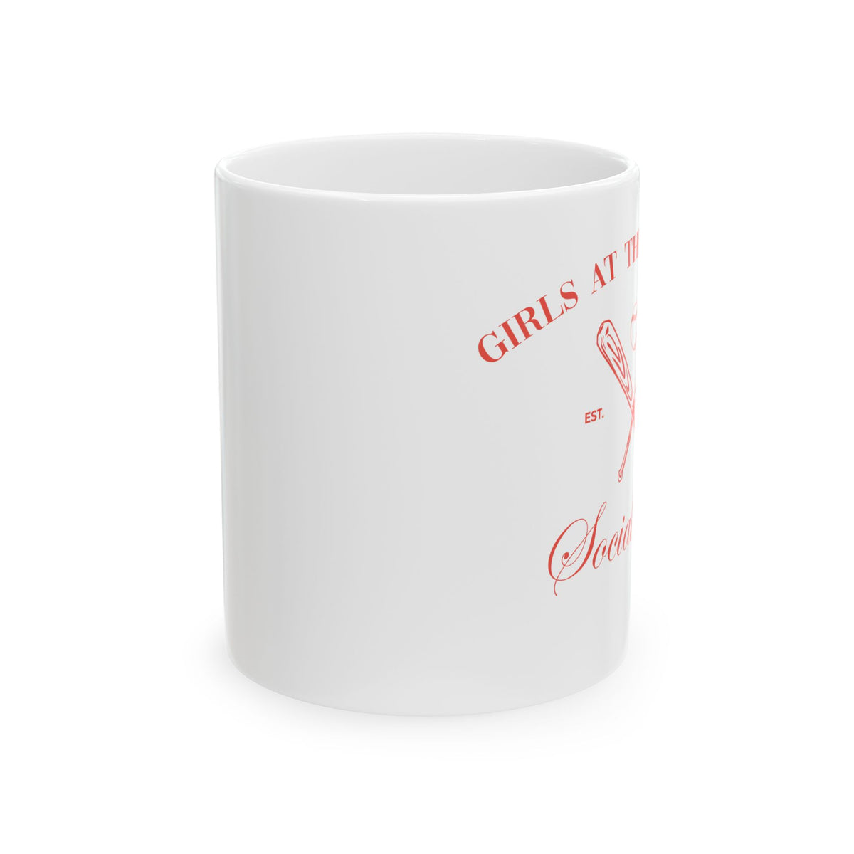 Girls at the Ballpark Social Club (Coral) - 11 oz. Mug