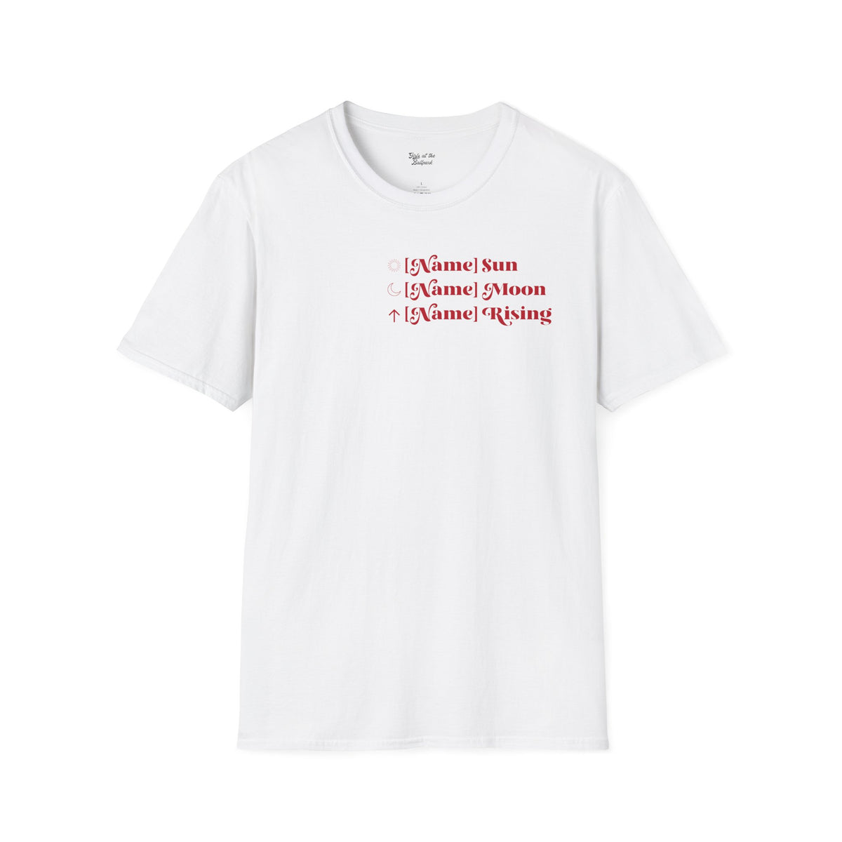 Custom Red Sox Astrology Chart Unisex T-shirt