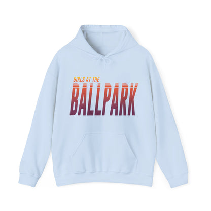 Girls at the Ballpark Retrowave Hoodie - AZ Sunset