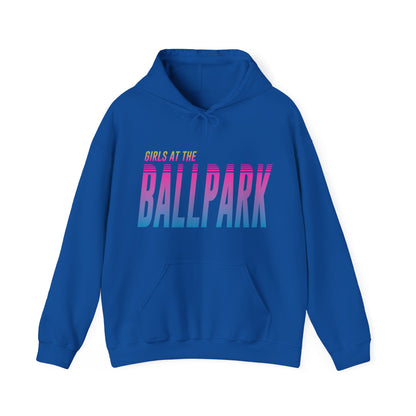 Girls at the Ballpark Retrowave Hoodie - Neons