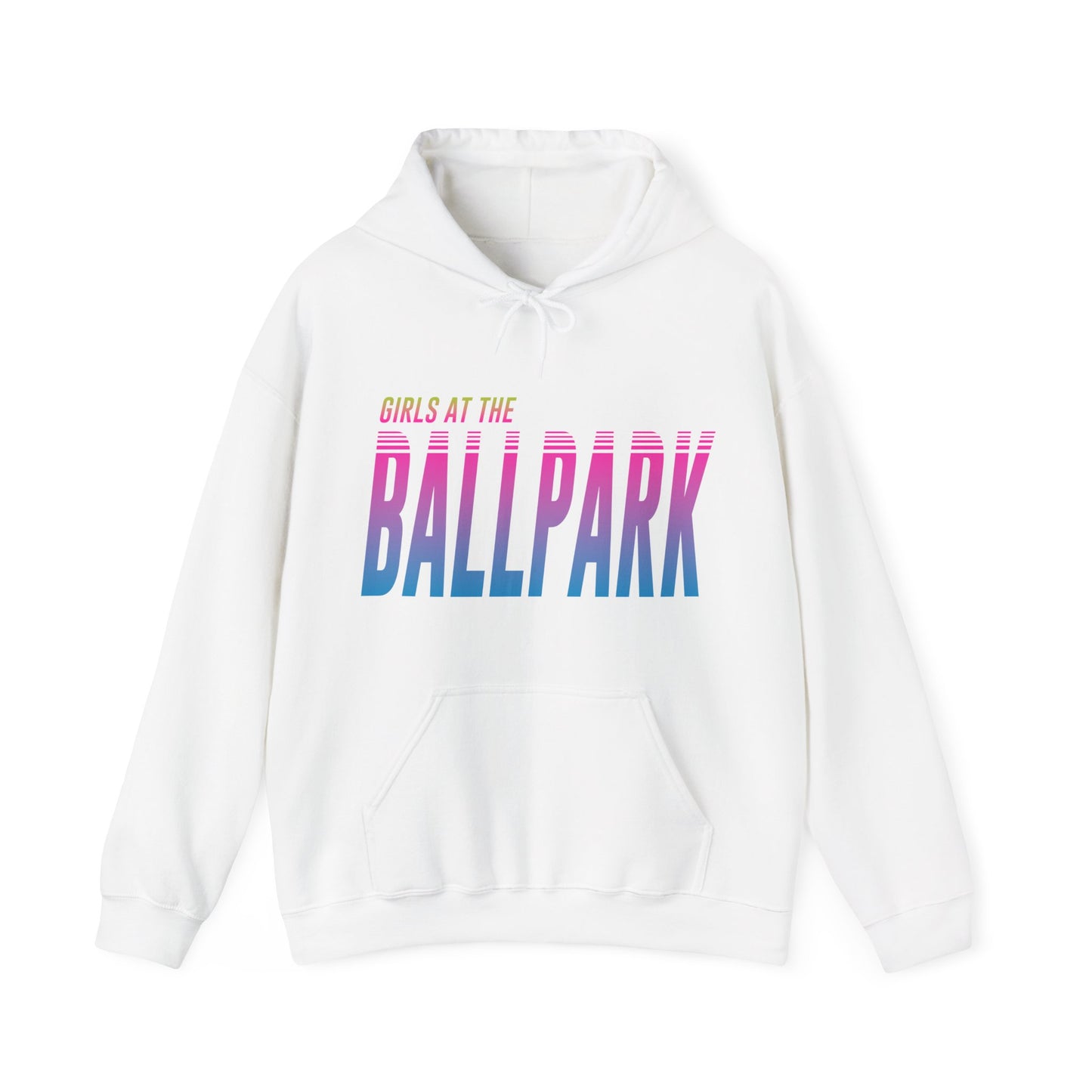 Girls at the Ballpark Retrowave Hoodie - Neons