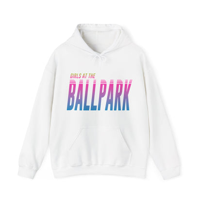 Girls at the Ballpark Retrowave Hoodie - Neons