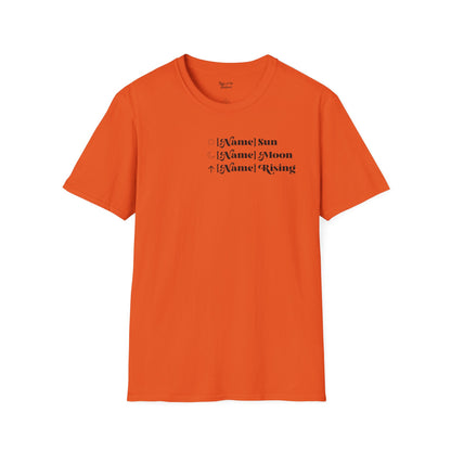 Custom Orioles Astrology Chart Unisex T-shirt