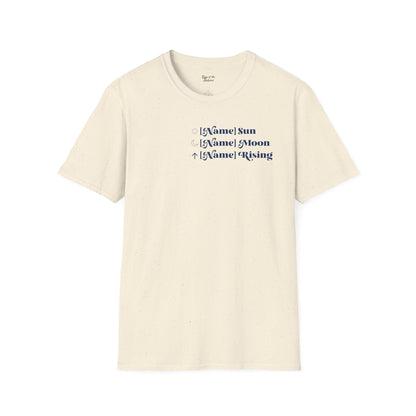 Custom Angels Astrology Chart Unisex T-shirt
