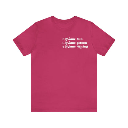 CUSTOM - Astrology Chart - Unisex T-shirt (More colors)