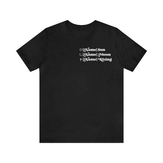 CUSTOM - Astrology Chart - Unisex T-shirt